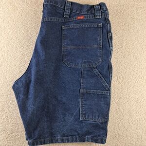 Mens Wrangler Carpenter Jean Shorts Size 42 Blue Workwear